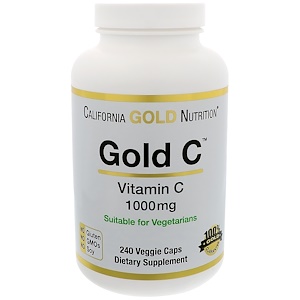 California Gold Nutrition ゴールドC ビタミンC 1,000mg ベジキャップ240錠