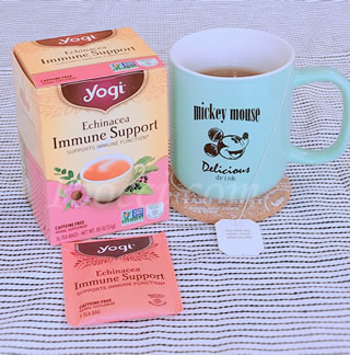 Yogi Tea エキナセア免疫サポート(Echinacea Immune Support)カフェインサポート口コミ