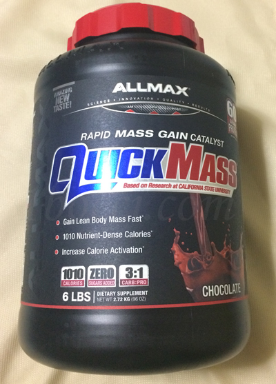ALLMAX Nutrition QUICK MASS(オールマックス ニュートリション クイックマス)チョコレート味のレビュー