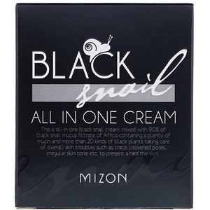 Mizon ブラックカタツムリ、オールインワンクリーム2.53floz (75ml)