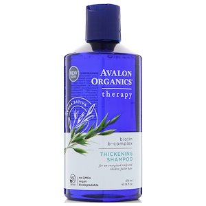 Avalon Organics シックニングシャンプー ビオチンBコンプレックス セラピー 414ml（14液量オンス）