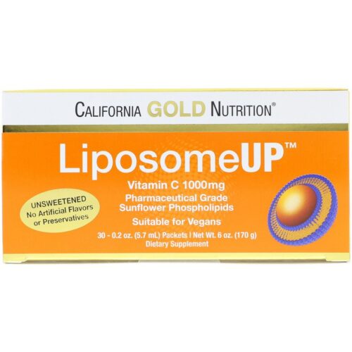 California Gold Nutrition LiposomeUP（リポソームアップ） リポソームビタミンC 1,000mg 30包 各5.7ml（0.2オンス）